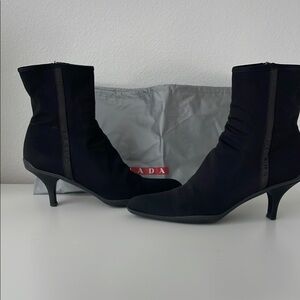 Prada Women's Black Ankle Boots